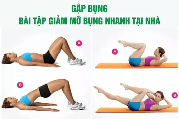 Tập thể dục giảm mỡ bụng