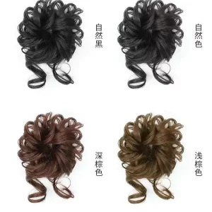 Tóc giả búi xoăn