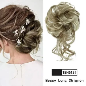 búi tóc xoăn cho bà