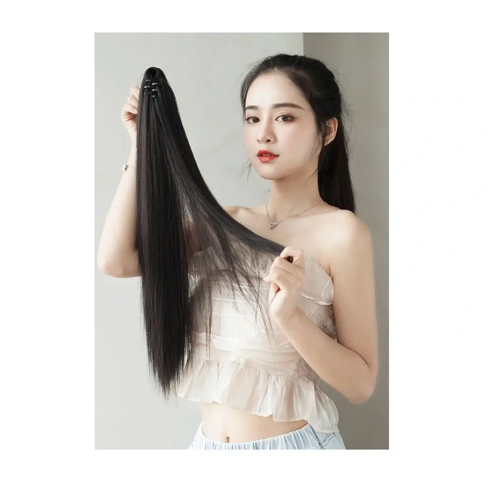 tóc giả nữ ngoạm thẳng dài