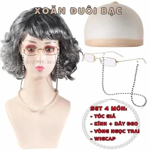 tóc giả nguyên đầu cho người lớn tuổi