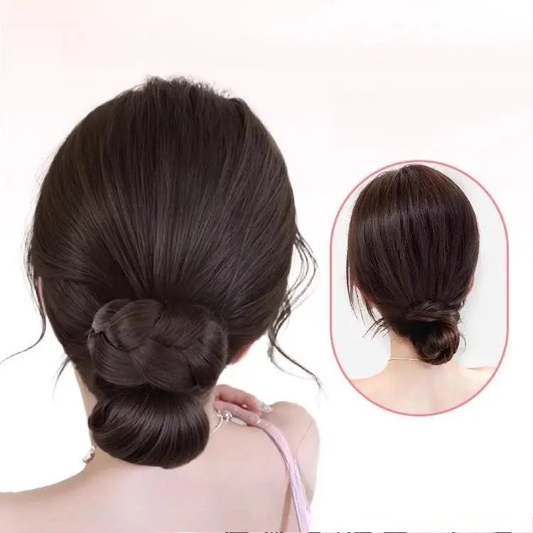 búi tóc giả tạo kiểu tết