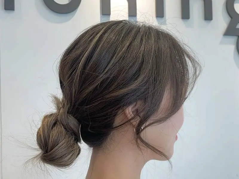 cách búi tóc phồng đi làm