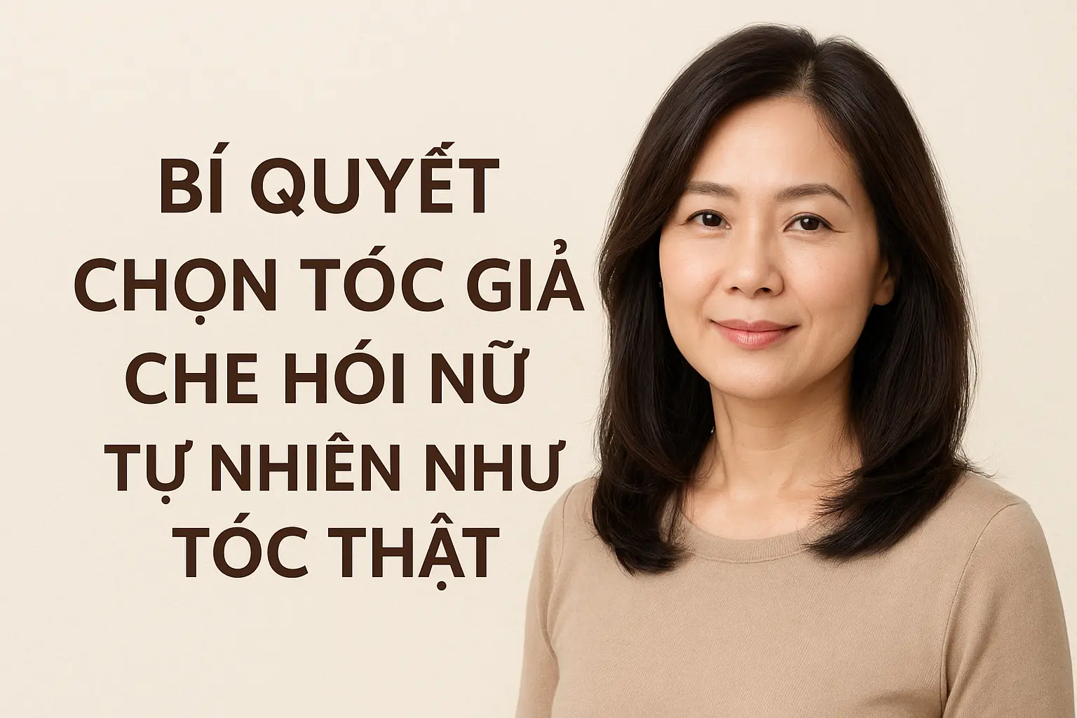 bí quyết chọn tóc giả che hói nữ tự nhiên như tóc thật