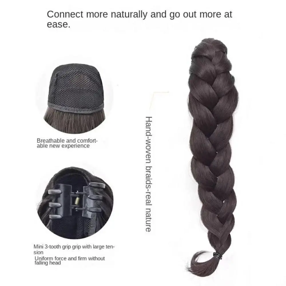 ngoạm tóc giả tết bản to 35cm